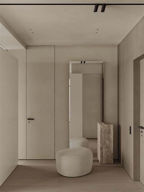 A Beautifully Minimal One Bedroom Apartment With Floor Plan Interior