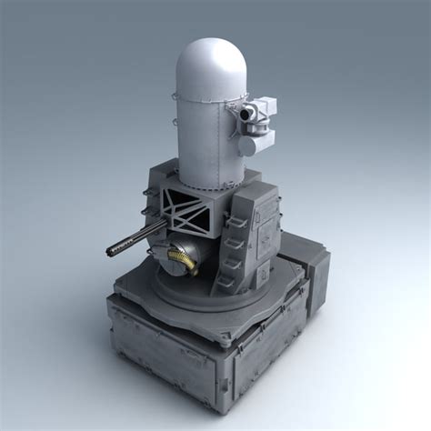 3d Model Ciws Phalanx Mk 15