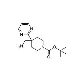 1373028 74 0 Tert Butyl 4 Aminomethyl 4 Pyrimidin 2 Yl Piperidine