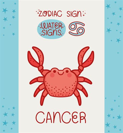 cancer sign card 4060499 Vector Art at Vecteezy