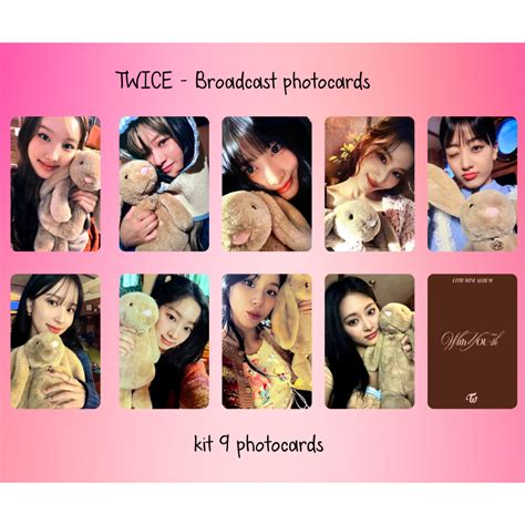 TWICE Kit Fanmade Photocards Broadcast With You Th Ou Sem Verso