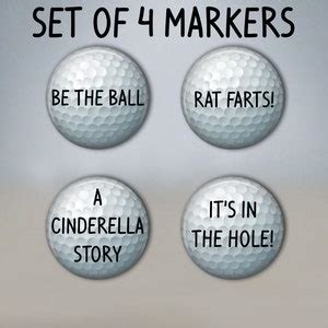 Funny Golf Ball Markers Set of 4 Markers Golfing Gifts Gift for Golfers ...