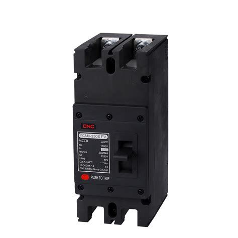 Ycm8 250s PV 3p 1500VDC Photovoltaic Molded Case Circuit Breaker DC 2p