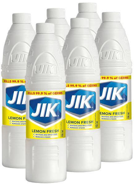 JIK 6 x 750ml, Germ Killing, Liquid Thin Bleach, Stain remover, Lemon | Shop Today. Get it ...