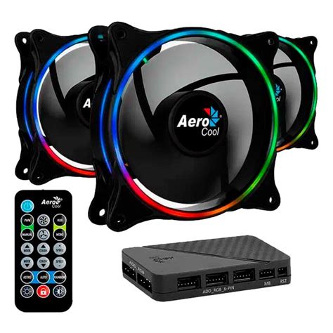 Cooler Fan Kit Aerocool Eclipse Pro Argb X Mm Controladora