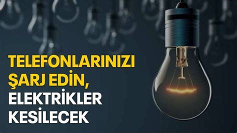 Telefonlar N Z Arj Edin Elektrikler Kesilecek Kocaeli Bar Gazetesi