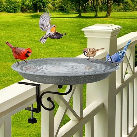 Amazon Urban Deco Deck Mounted Bird Bath Outdoor Bird Bath Bowl