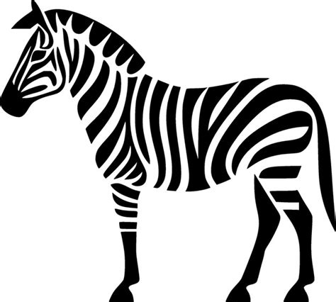 Premium Vector Zebra Minimalist And Simple Silhouette Vector Illustration