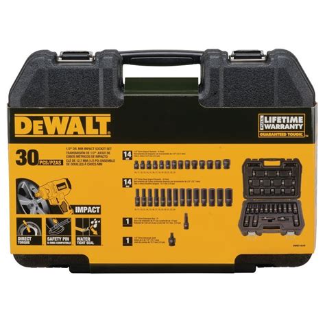 Dewalt In Drive Impact Metric Socket Set Piece Jc Smith Inc