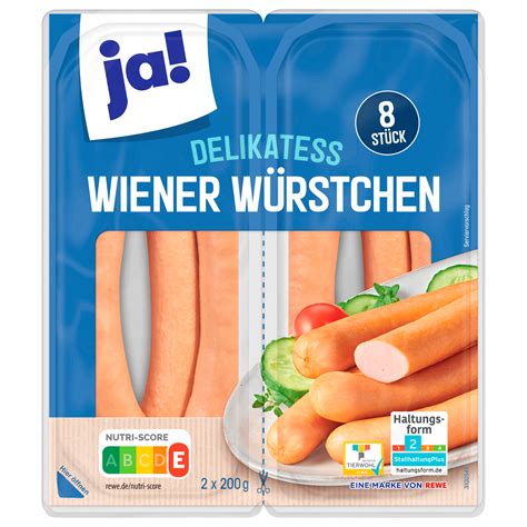 Wiener Würstchen 8 Stück 400g Packung Frankenfresh Lebensmittel