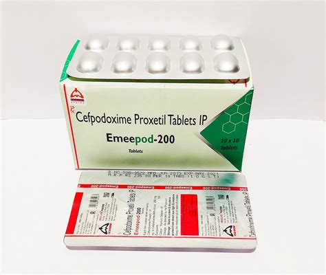 CEFPODOXIME 200MG TABLET EMEEPOD 200 At Rs 275 Strip Cefpodoxime