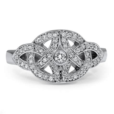 Custom Celtic Knot Diamond Ring Brilliant Earth