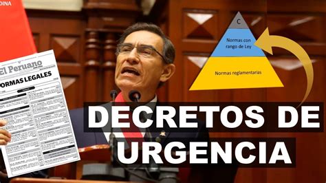 Qu Son Los Decretos De Urgencia Youtube