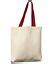 Liberty Bags Gusseted 10 Ounce Natural Tote Bag With Colored Handle EBay