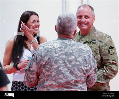 US military National Guard awards and promotion presentation ceremony Stock Photo - Alamy