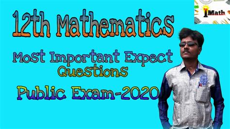 Th Maths Tn New Syllabus Most Important Expect Questions For Public