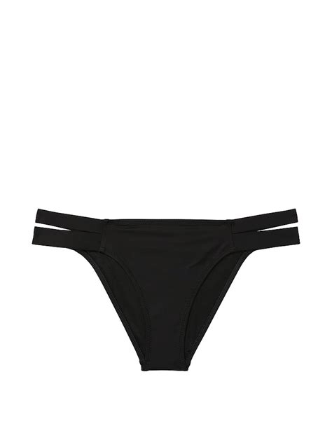 Buy Essential Banded Brazilian Bikini Bottom Pure Black Order Bikini Bottom Online Victoria