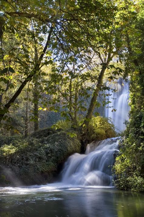 Waterfall Monasterio De Piedra Zaragoza Spain Paisajes Con