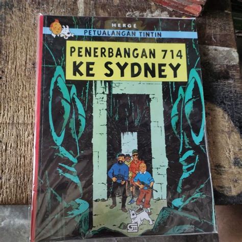 Jual Komik Petualangan Tintin Penerbangan 714 Ke Sydney Original