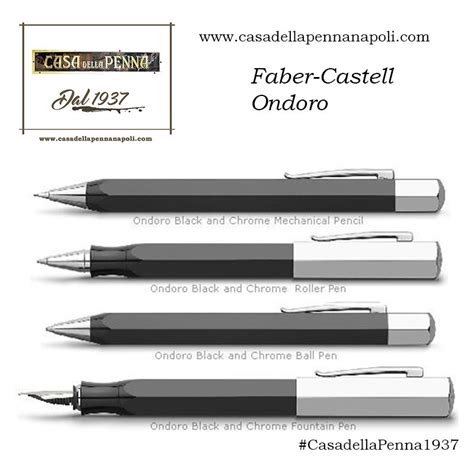 Faber Castell Ondoro Nero Penna Stilografica Roller Sfera In Offerta