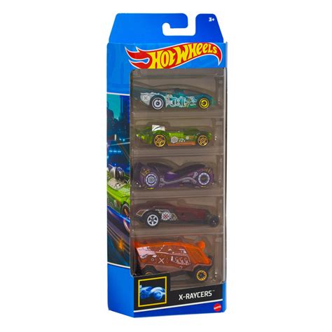 HOT WHEELS X RAYCERS SET 5 VEICOLI Castle Toys