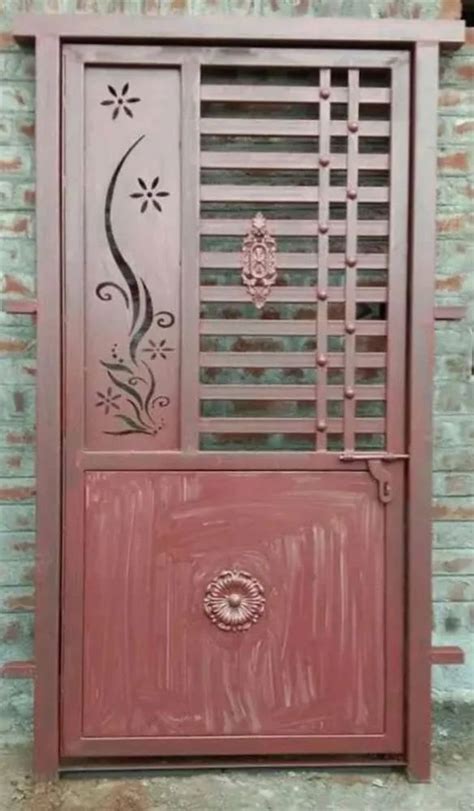 Powder Coated Simple Red Mild Steel Door For Home At Rs 95 Kg In Nasirabad