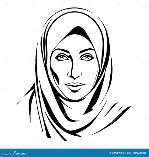 Great And Lovely Muslim Woman Vector Art Stock Vector Illustration Of