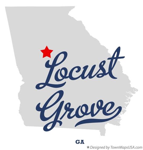 Map of Locust Grove, GA, Georgia