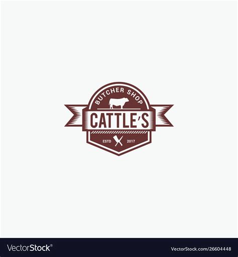 Cattle logo Royalty Free Vector Image - VectorStock