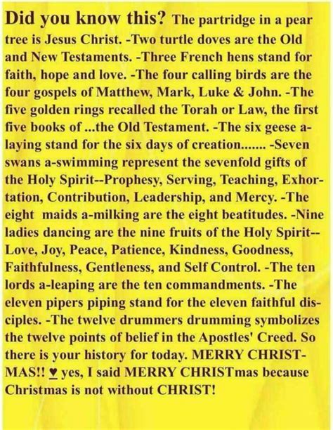 The Hidden Meaning Behind the 12 Days of Christmas! - Living Gospel Daily