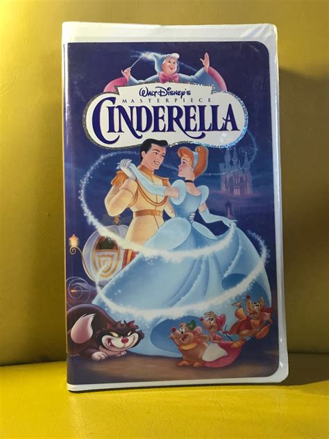 Walt Disney Masterpiece Cinderella VHS Tape With Original Etsy