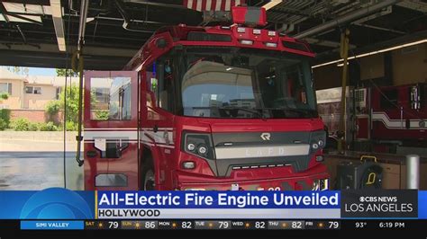 Lafd Unveils All Electric Fire Engine Youtube