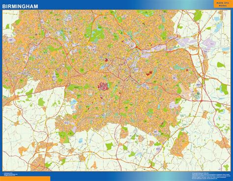 birmingham mapa vectorial Netmaps Mapas de España y del mundo