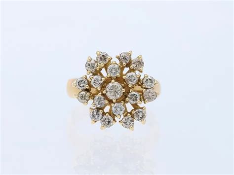 NO RESERVE PRICE 18 Kt Gelbgold Ring 1 00 Ct Diamant Catawiki