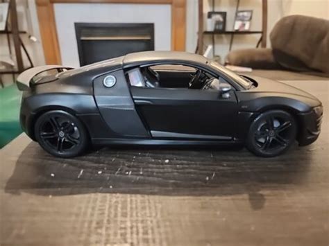 118 Maisto Audi R8 Gt Matt Black Diecast Special Edition Ebay