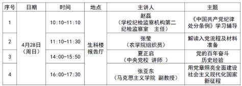 中国农业大学农学院 学院公告 农学院二级党校2024年春季学期党课培训计划（入党积极分子培训班）