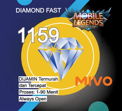 Beli Top Up 1159 Diamonds Mobile Legends Terlengkap Dan Termurah