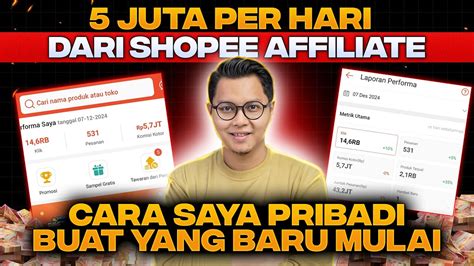 Cara Saya Bisa Dapat Juta Per Hari Dari Shopee Affiliate Yang Baru