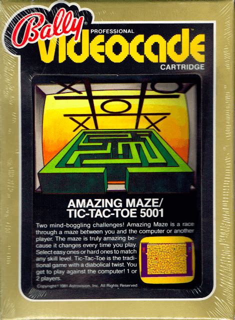 Buy Amazing Maze Tic Tac Toe 5001 For Astrocade Retroplace