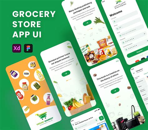 Grocery store app on Behance