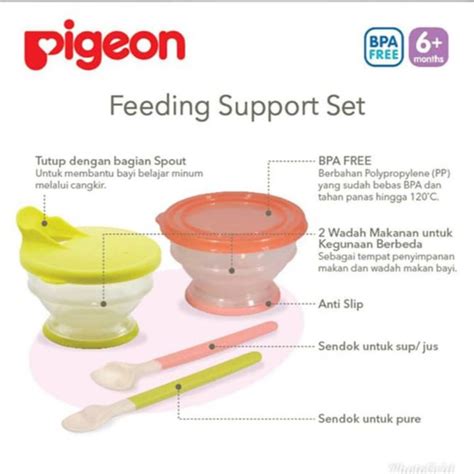 Buy PIGEON FEEDING SET For 6+ Month Baby