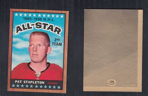 Cs Topps Hockey Card As P Stapleton Capital