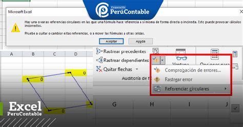 Referencias Circulares En Excel Excel Contable