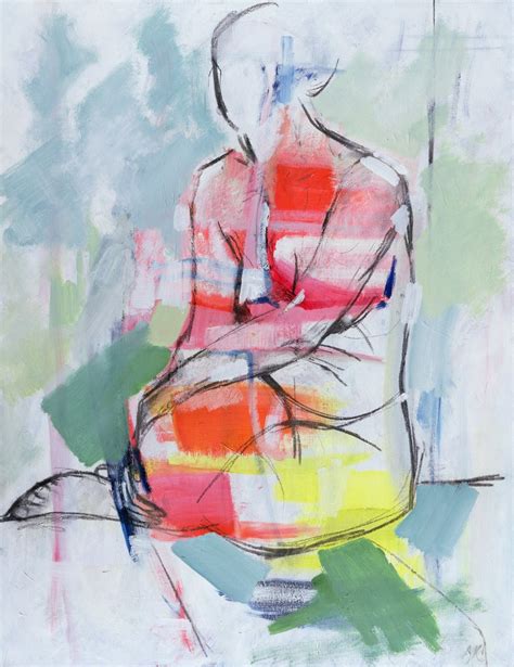 Seated Nude By Angie Kenber High Quality Fine Art Print