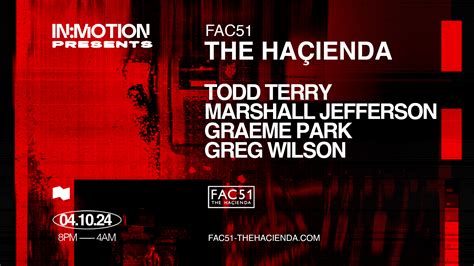 Inmotion Presents Fac51 The Haçienda Motion Bristol