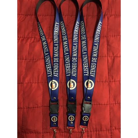 Ateneo De Manila Id Lace Lanyard Id Sling Shopee Philippines