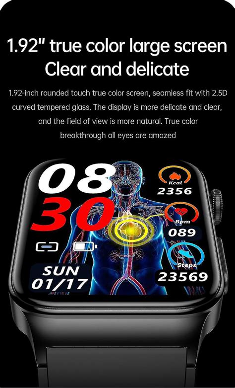 New E Blood Glucose Smart Watch Ecg Monitoring Blood Pressure Body