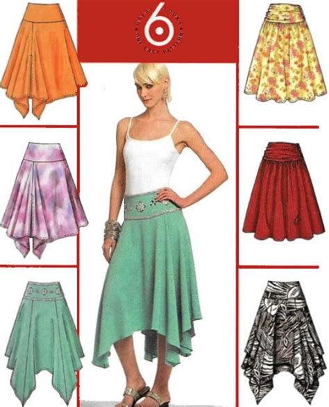 Womens Flared Skirt Sewing Pattern Uncut Mccalls Etsy