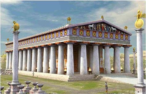 3D-Reconstruction of the temple of Zeus in Olympia | Ancient greek ...