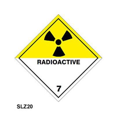 Class 7 Radioactive Hazard Labels Davpack